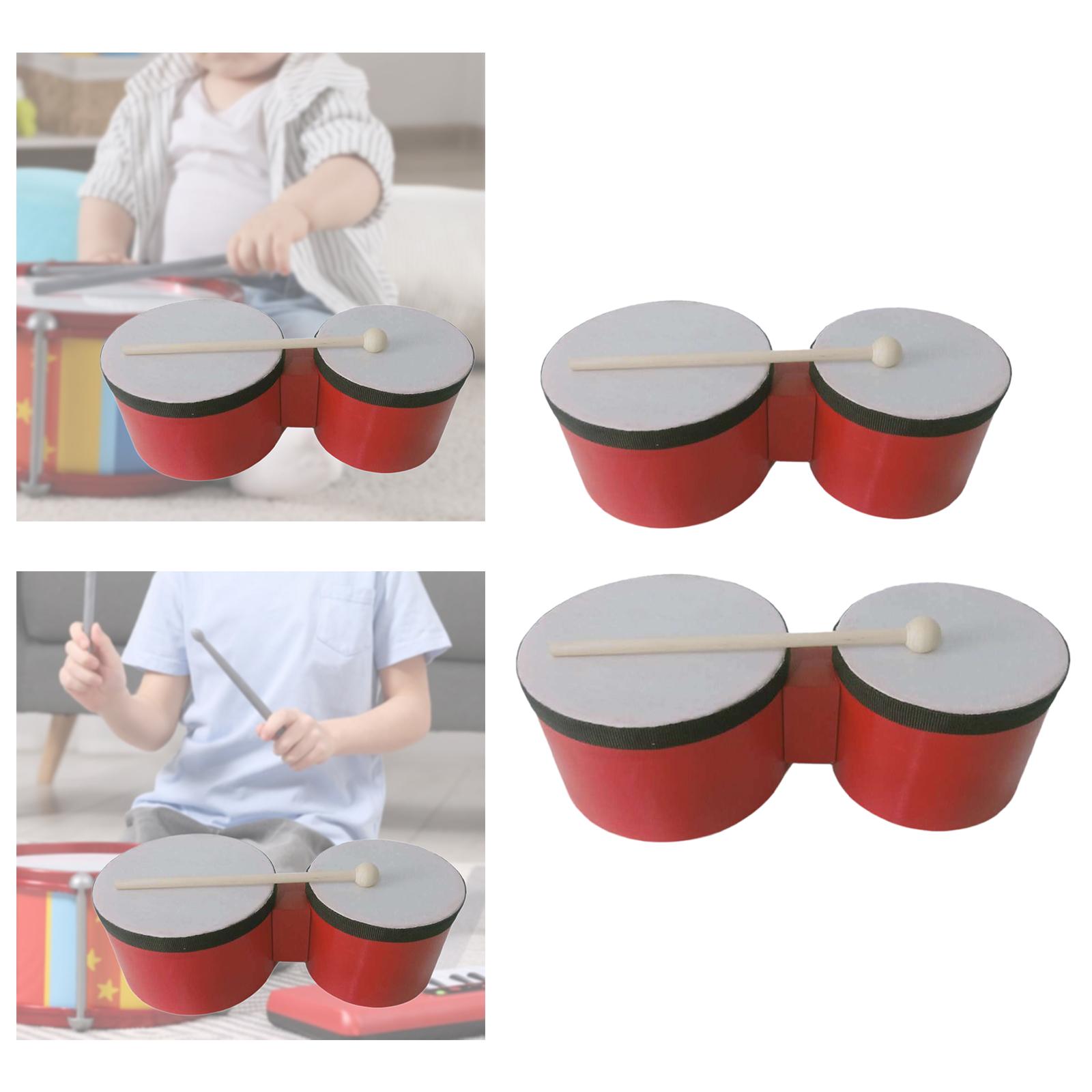 Bongo Drum Set - 봉고 드럼 나무 타악기 반주 세트