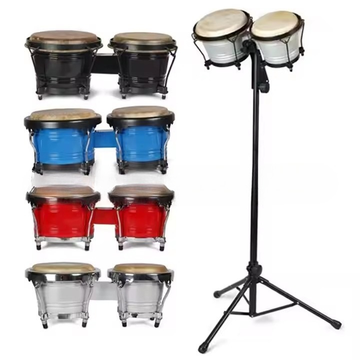 Bongo Drum Set - 전문가용 봉고 탬버린 스탠드 세트 드럼