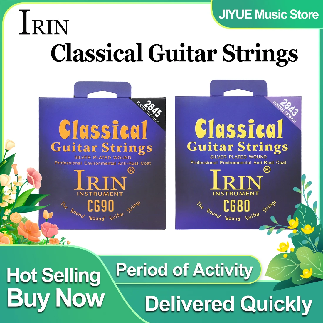Classical Guitar Nylon - IRIN 클래식 기타 현 나일론 실버