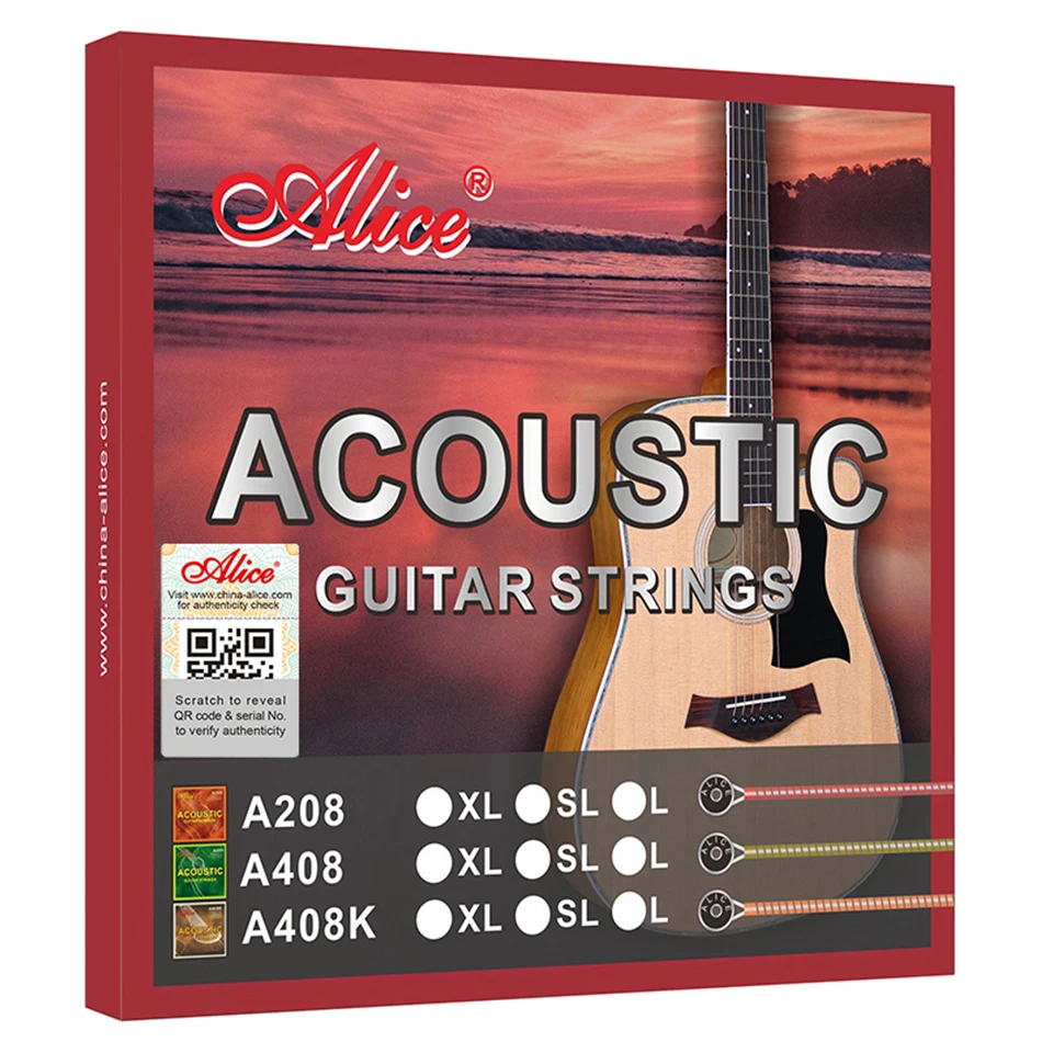 Musical Instrument Set - Alice A408 풀 세트 어쿠스틱 기타