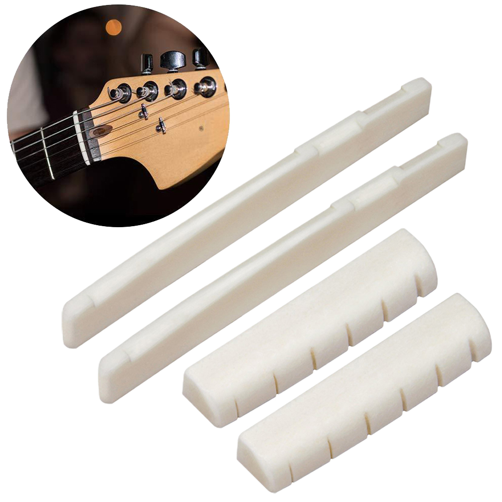 Musical Instrument Set - 어쿠스틱 기타 본 브릿지 새들 72mm,