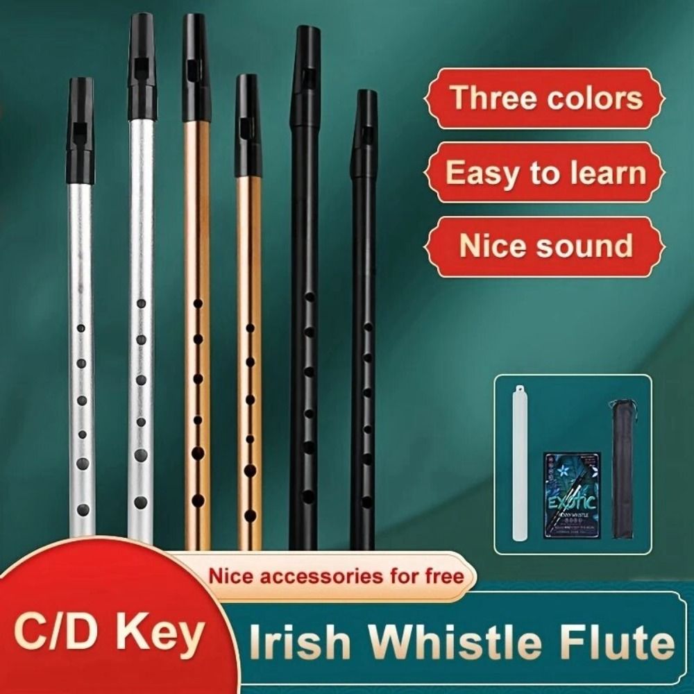 C/D 키 아일랜드 휘슬 플루트 풍부한 음색 쉽게 배울 - Tin Whistle Flute 리뷰 및 가격