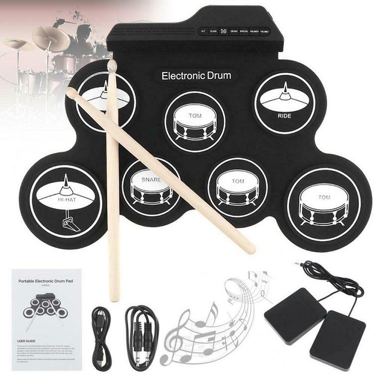 고품질 실리콘 드럼 패드 전자 드럼 키트 전문 전자 드 - Musical Instrument Drum 리뷰 및 가격