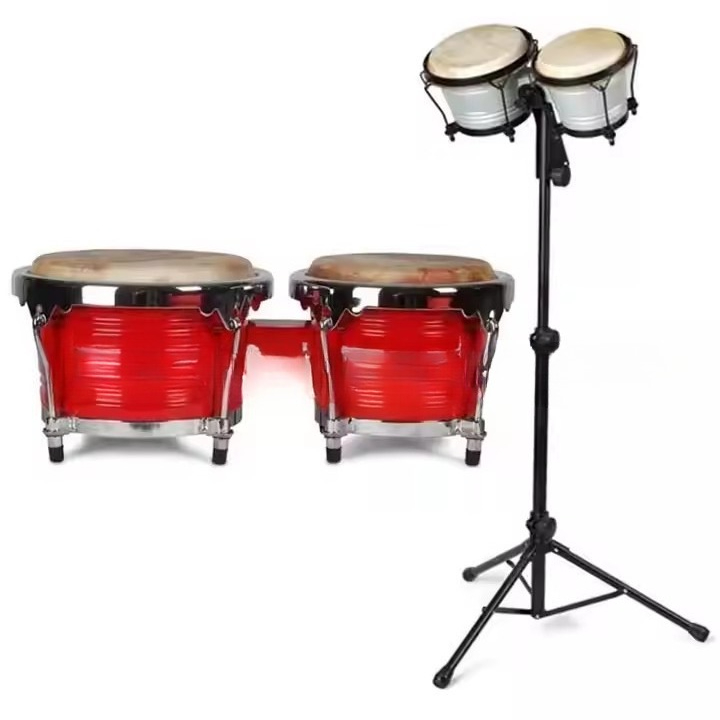 전문가용 봉고 탬버린 스탠드 세트 드럼 세트 높이 조절 - Bongo Drum Set 리뷰 및 가격