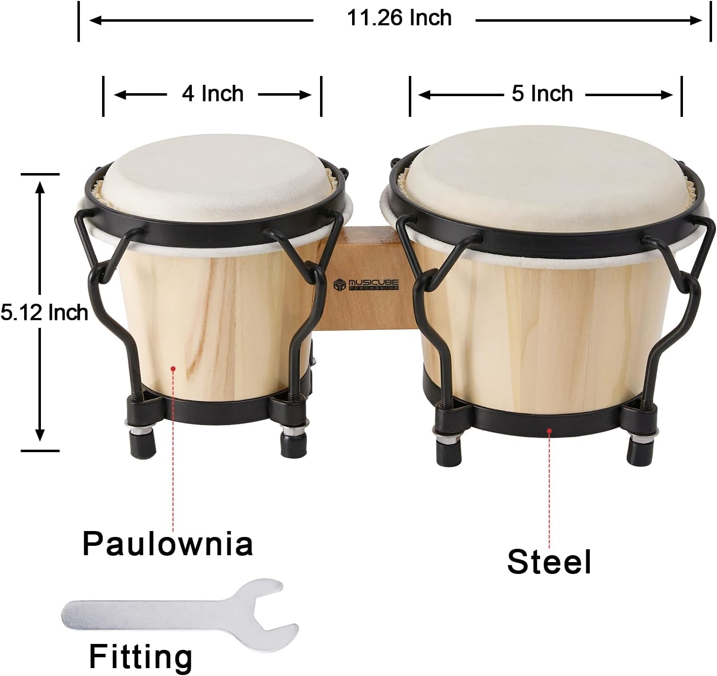 도매가 최고 품질 4+5인치 6+7인치 6.5+7.5인 - Bongo Drum Set 리뷰 및 가격
