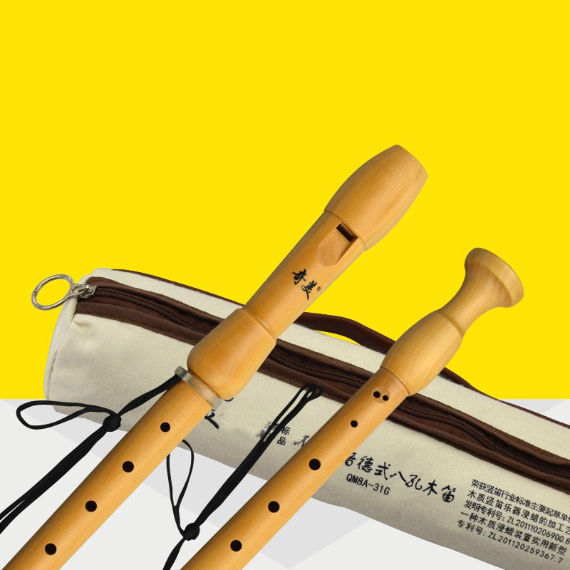 Qimei 8 홀 알토 레코더 악기 메이플 우드 플루트 - Musical Instrument Theremin 리뷰 및 가격