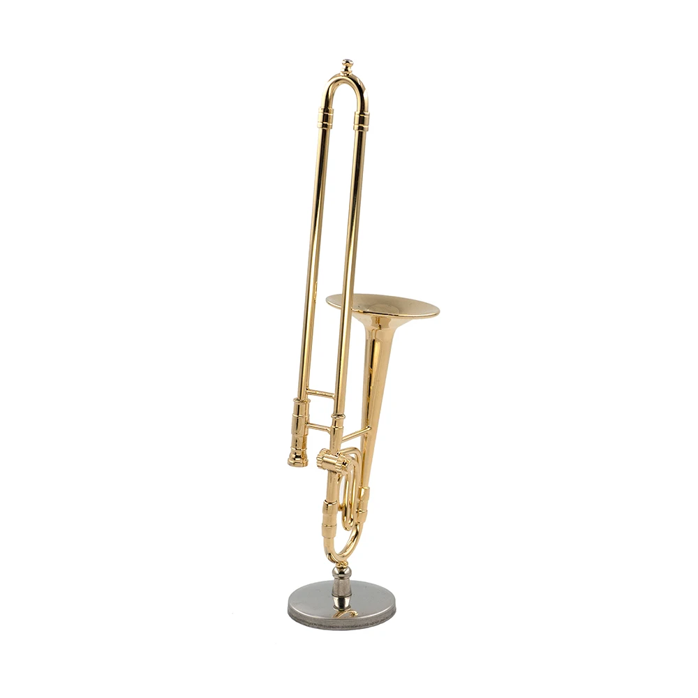 소형 순수 구리 트롬본 모델 미니 악기 1/12 인형  - Musical Instrument Trombone 리뷰 및 가격
