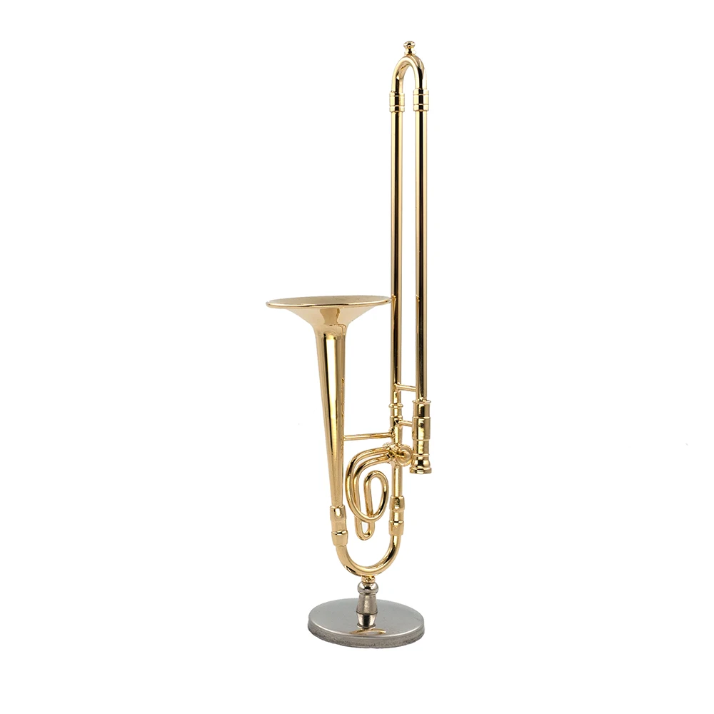 소형 순수 구리 트롬본 모델 미니 악기 1/12 인형  - Musical Instrument Trombone 리뷰 및 가격