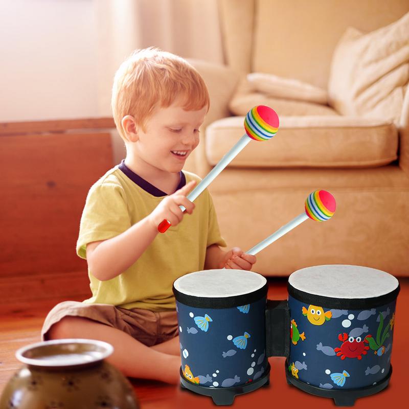 어린이 봉고 드럼 귀여운 핸드 드럼 뮤지컬 장난감 핸드 - Bongo Drum Set 리뷰 및 가격