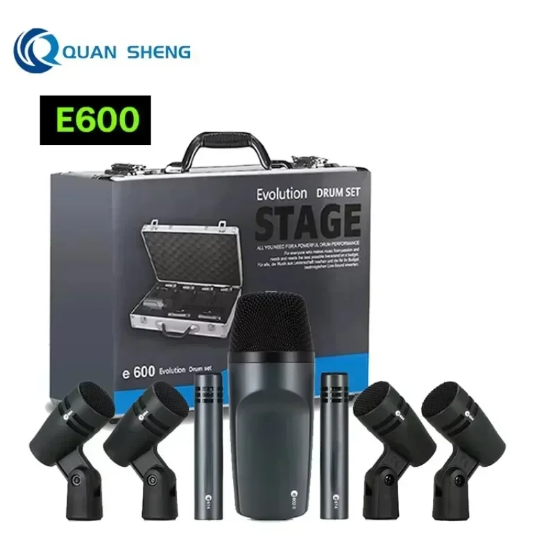 재고 있음 E600 드럼 마이크 키트 카디오이드 악기용 - Musical Instrument Drum 리뷰 및 가격