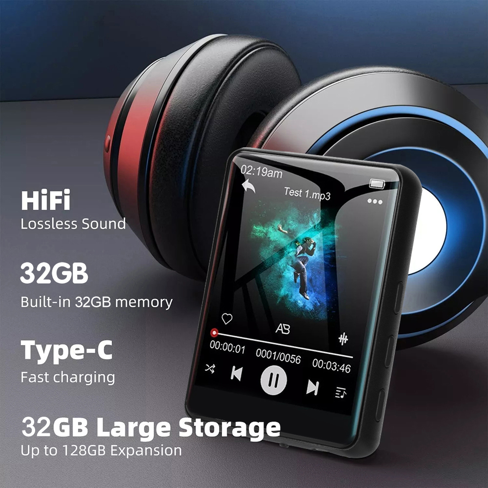 32GB 2.4인치 터치스크린 블루투스 5.4 MP3  - Musical Instrument Image 리뷰 및 가격