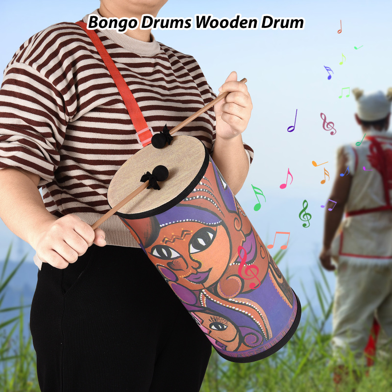 봉고 나무 드럼, 휴대용 드럼, 타악기, 드럼 스틱 2 - Bongo Drum Set 리뷰 및 가격